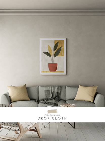 boho wall art, beige decor, boho lounge, plant print