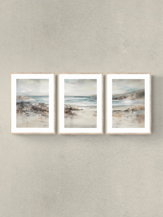 oceanscape, cool neutrals, whites, school house white