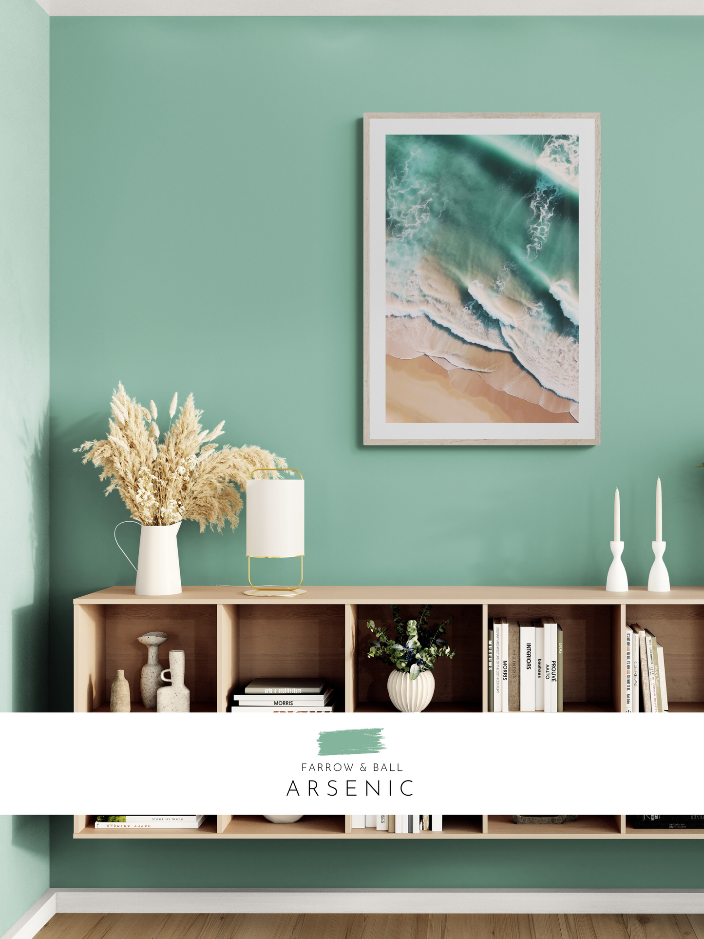 drone art, aqua, colourful living room, farrow & ball,