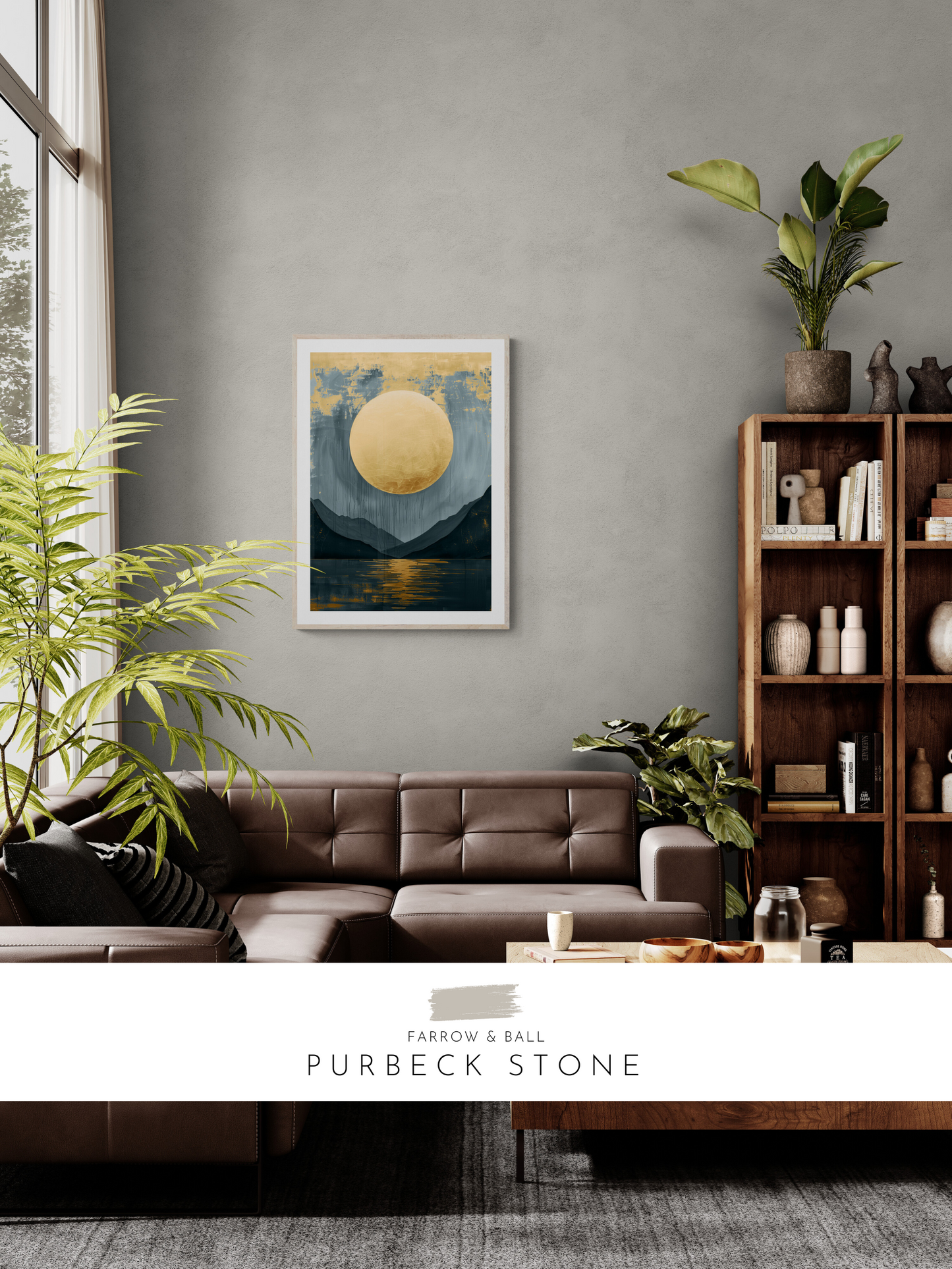 magical print, fantasy art, moonscape, white walls, 